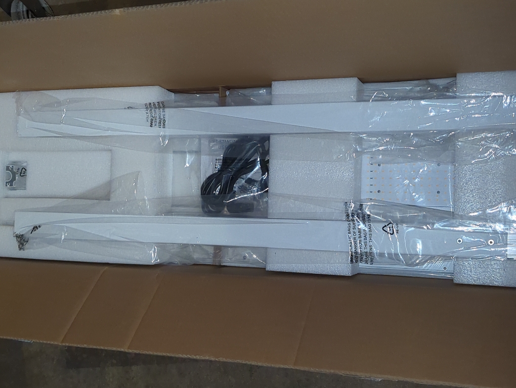 STERREN 76 Led Floor Lamp, 105W White Modern Free-Standing Lamp,11100LM Dimmable Eye-Care Tall Reading Lamp for Reading Study Room,Office,Meeting Room,4000K Natural Daylight