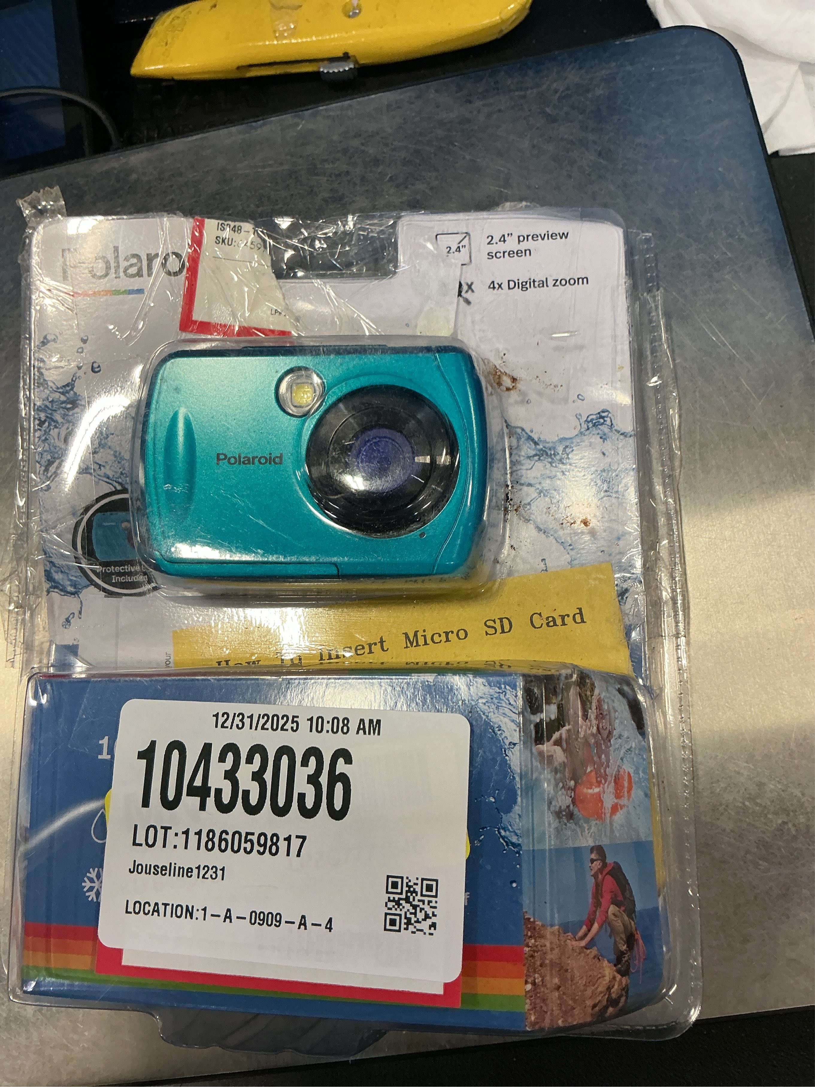 Polaroid 16MP Waterproof Digital Camera - Teal (IS048-Teal)