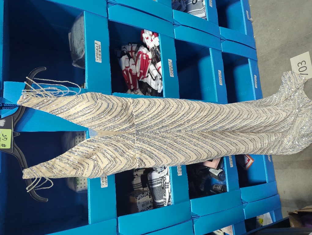 Size M Sparkly Sequins Prom Dresses for Women with Tassels Mermaid 2025 V Neck Long Evening Gowns Formal 2025 Champagne