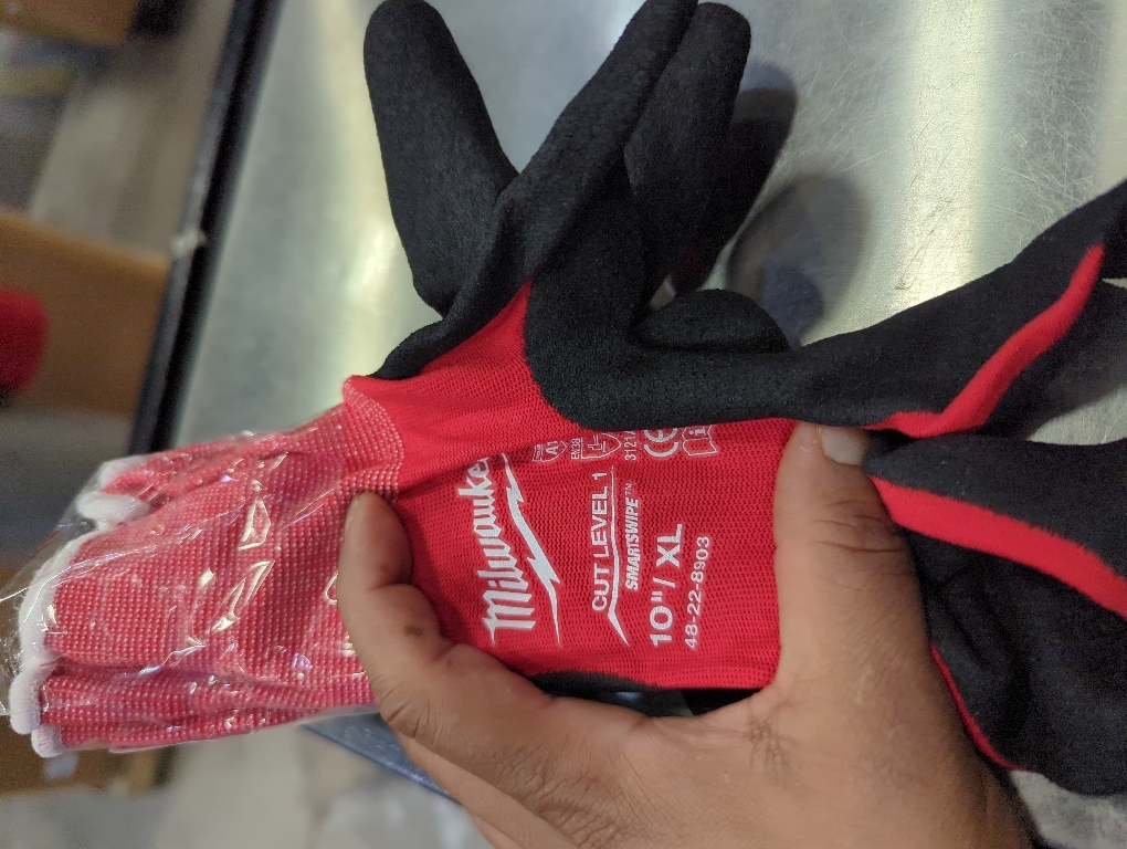 Milwaukee  - CUT LEVEL 1 NITRILE DIPPED GLOVES - xl