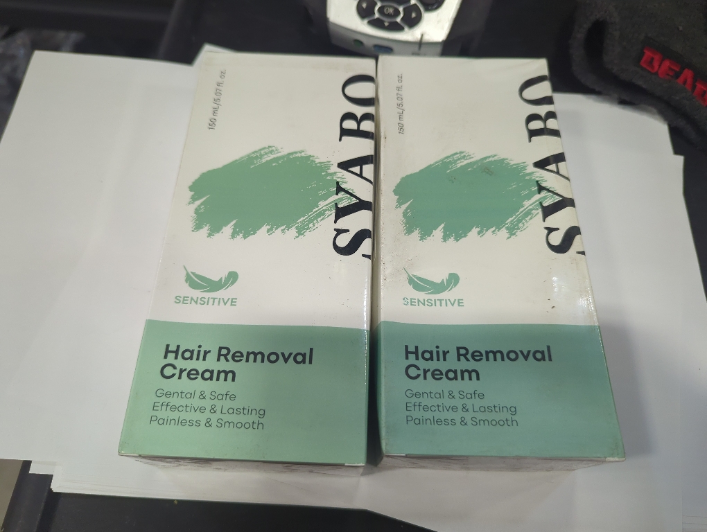 Pack 2 Size 5.07 Hair Removal Cream: Intimate/Private Hair Removal For Women & Men - Painless Depilatory Cream Lotion for Bikini, Legs, Arms, Underarms and Body, Sensitive Formula for All Skin Types, 5FL OZ