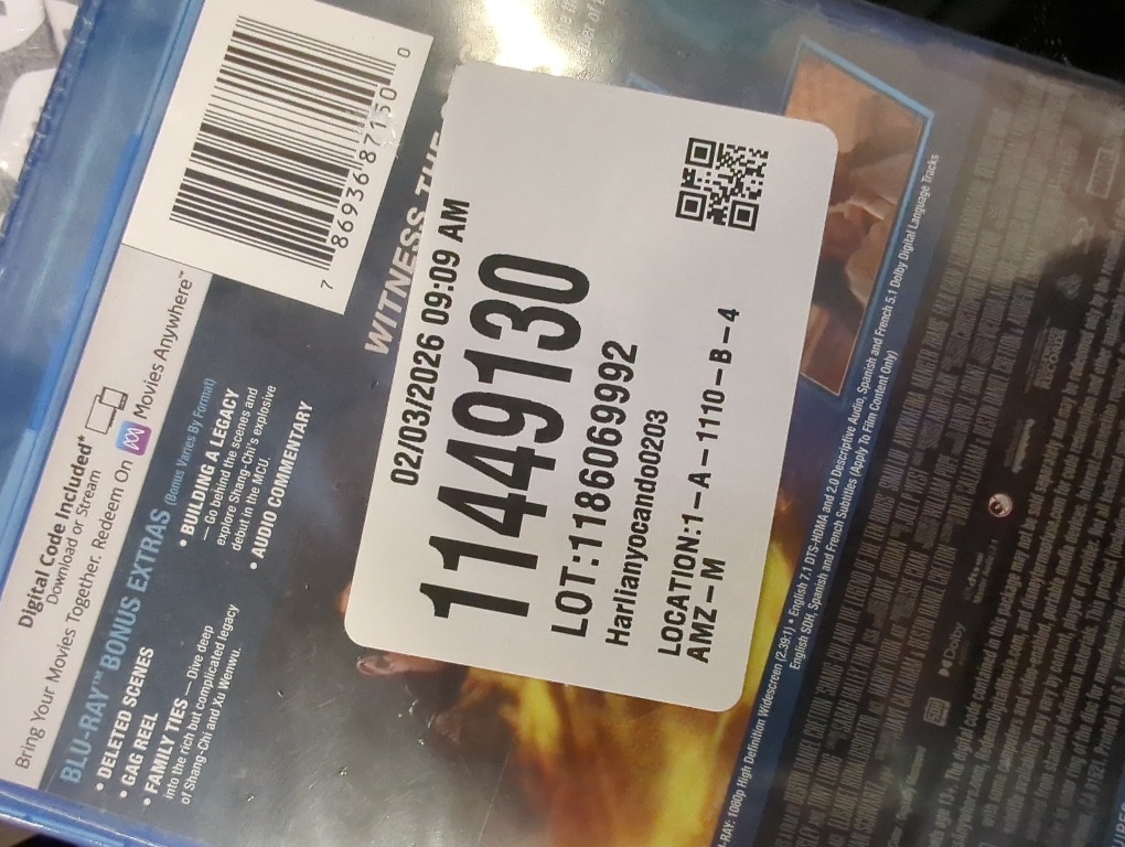Shang-Chi and the Legend of the Ten Rings (Blu-ray   Digital Code)