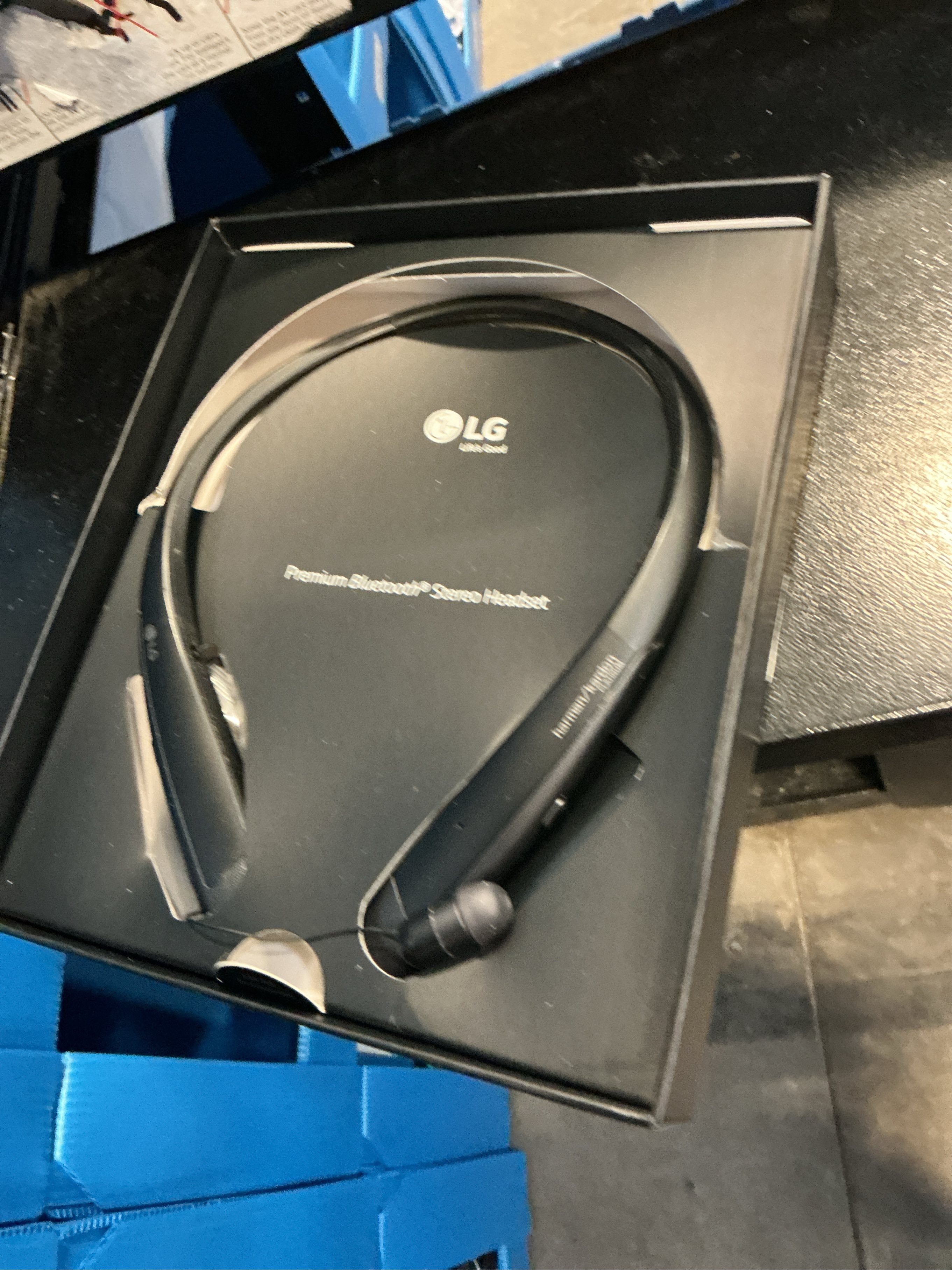 LG - TONE PLATINUM  Bluetooth Headset - Black