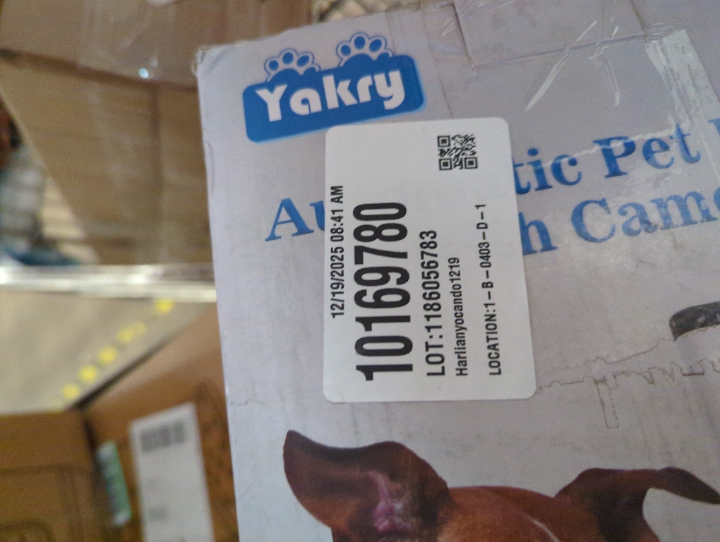 Automatic Dog Feeder Large Breed with Camera - 12L/50 Cups 5G WiFi App Control Dog Food Dispenser, Easy Setup, HD 1080P Video with Night Vision by Yakry