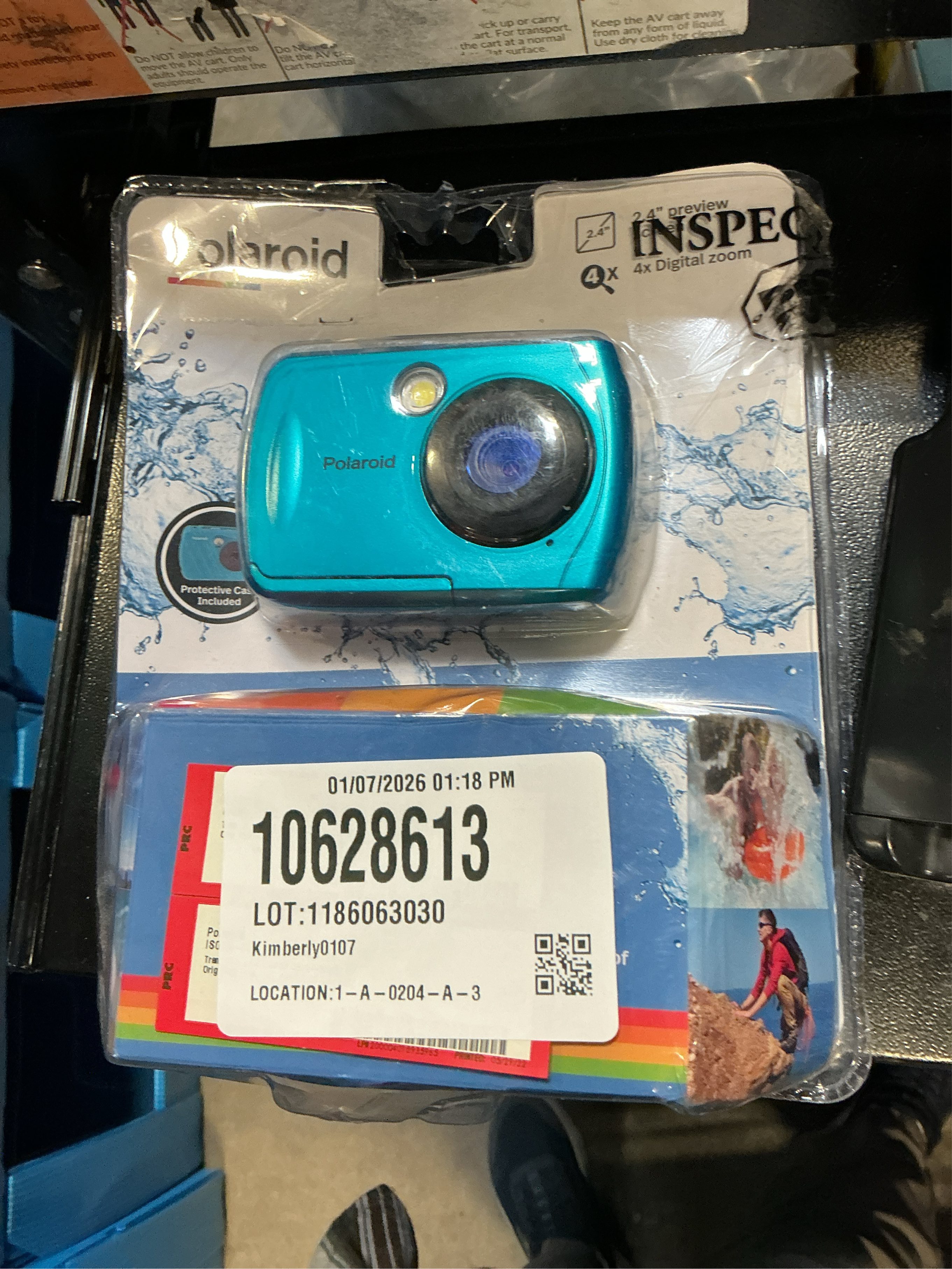 Polaroid 16MP Waterproof Digital Camera - Teal (IS048-Teal)