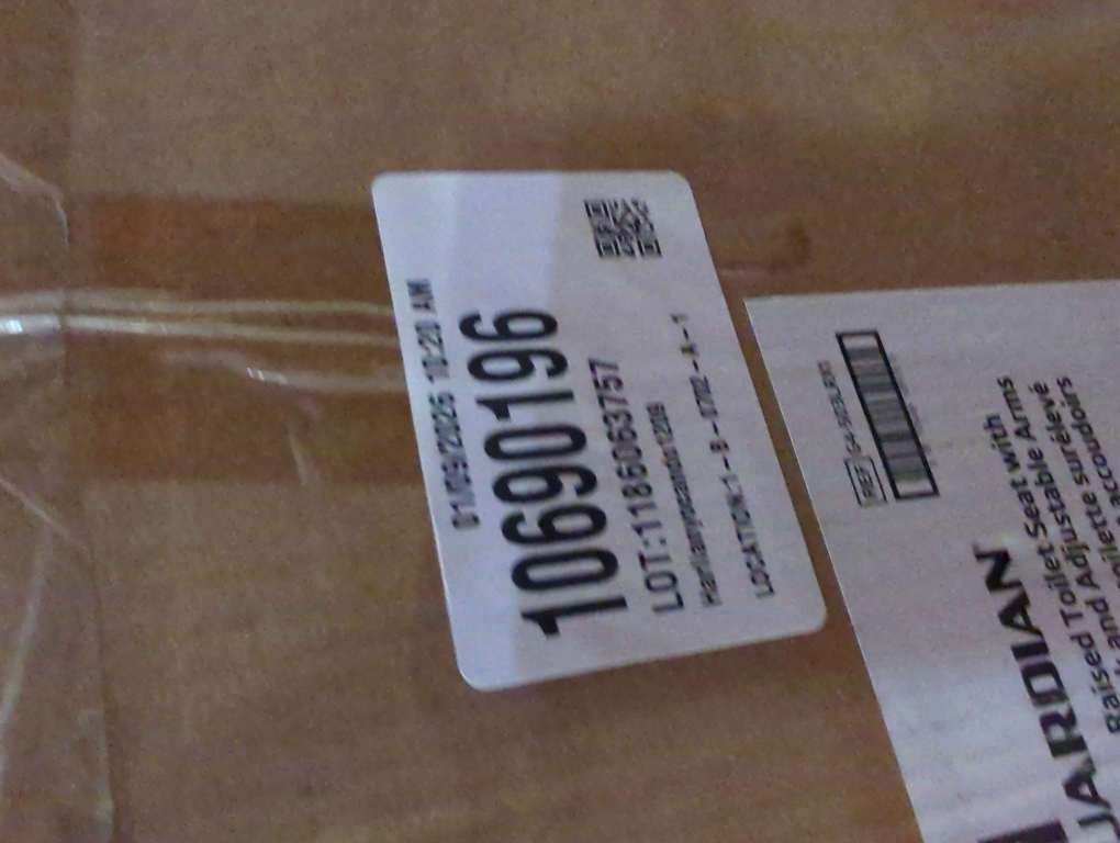 Medline 5 Elongated Raised Toilet Seat, With Lock and Removable Padded Arms