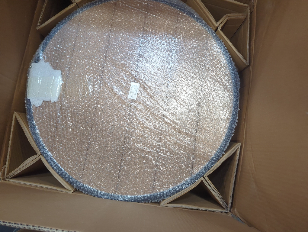 Size 24 DENKOE Iron Fire Pit Table with Lid, Extra Thick and Heavy Duty Fire Bowl, Deep Round Firepit for Outdoor Bonfire Gatherings, Wood Burning Firepits