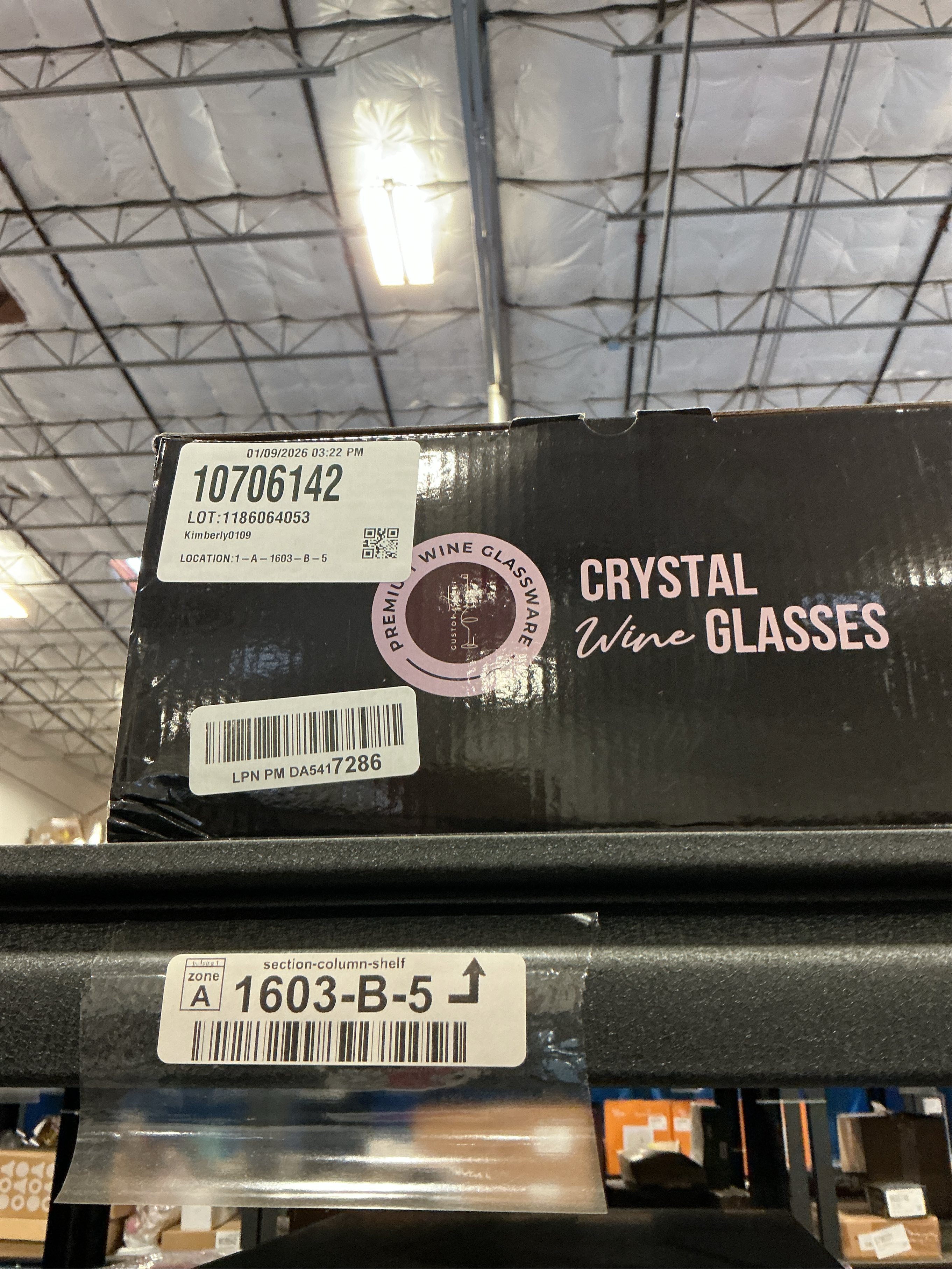 Gusto Nostro Crystal Wine Glasses Set of 4, 22 Oz Long Stem Modern Wine Glasses for White and Red Wine, Dishwasher Safe, Fancy, Elegant, Large and Tall Wine Glass for Wedding Christmas Anniversary