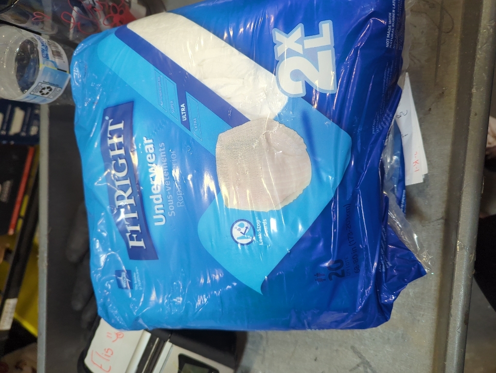 FitRight Adult Incontinence Underwear, Heavy Absorbency, XX-Large, 68-80 (20 Count)