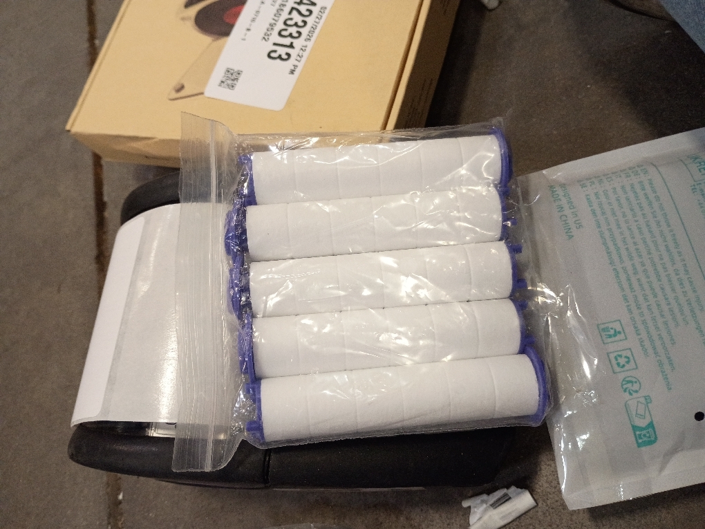 High Pressure Handheld Turbo Fan Shower Head PP-Cotton Filter Cartridge,3.7in Detachable Propeller Hydro Jet Shower Head Filter,set of 12