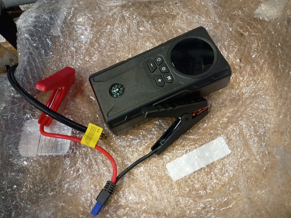 Portable Tire Inflator Air Compressor - 150PSI Air Compressor with Tire Pressure Gauge, 25000mAh & 3X Faster Portable Air Pump for Cars(Jump Starter Tire Inflator)