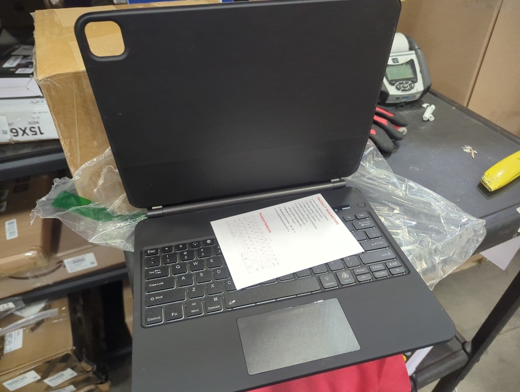 edaiser Swivel Keyboard Case for Apple 2025 iPad Air 13-inch (M3-M2), iPad Pro 13 inch M4 2024, iPad Pro 12.9-inch (6th-3rd Gen); Rotatable Cover with Pencil Holder, Trackpad, Backlit, Black