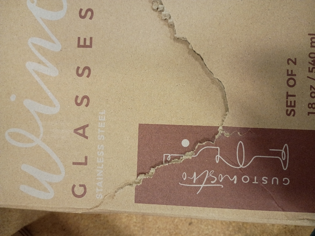 Gusto Nostro Stainless Steel Wine Glass - 18 oz - Unbreakable Black Wine Glasses for Travel, Camping and Pool - Fancy, Unique and Cool Portable Metal Wine Glass for Outdoor Events, Picnics (Set of 2)