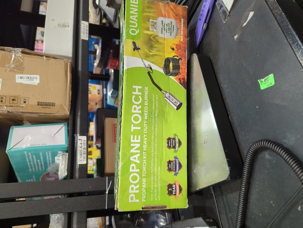 Propane Torch Weed Burner Kit, 360,000 BTU Blow Torch with 10Ft Hose, Self Igniter Grill Torch for Weeding, Roof Asphalt, Melting Snow, Road Marking, Barbeque.             ***Tank Not Included****