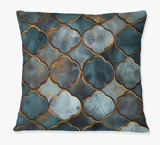 3pk Metallic Octagon II - Glam Throw Pillow