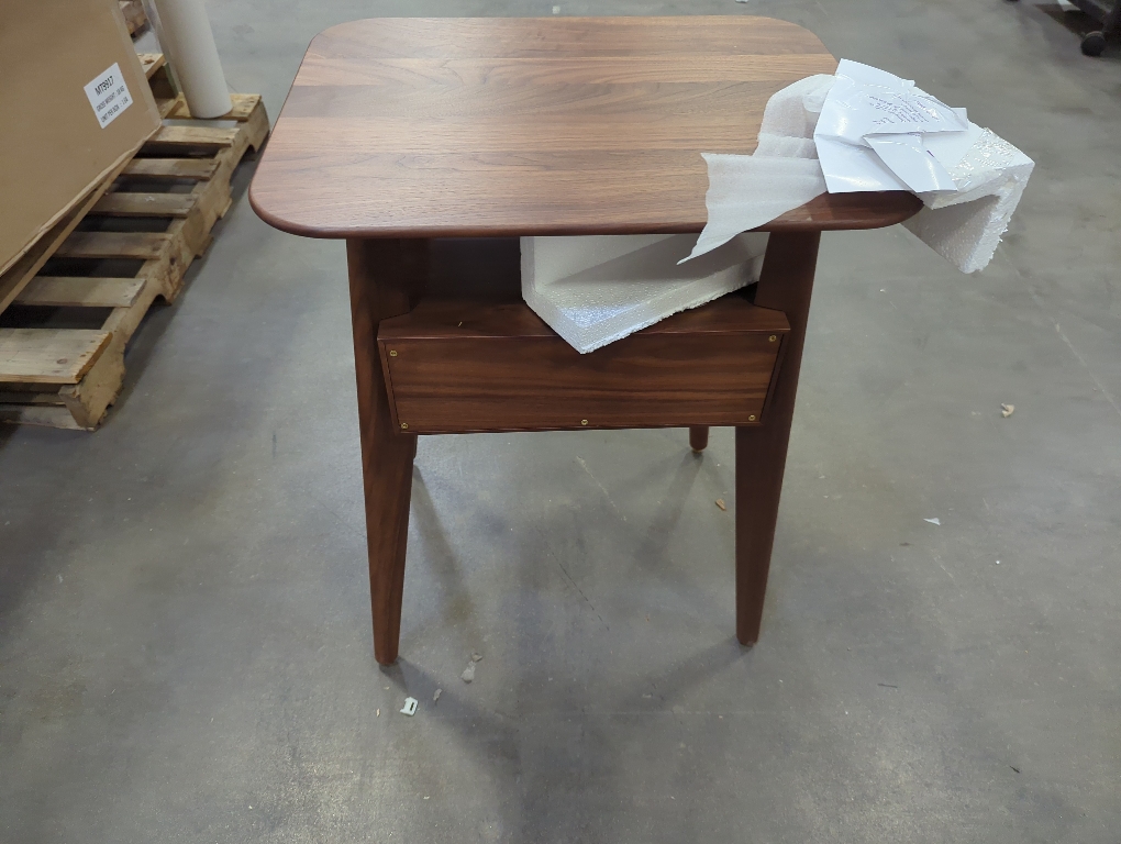 Walnut Grove 1-Drawer Solid Wood Nightstand