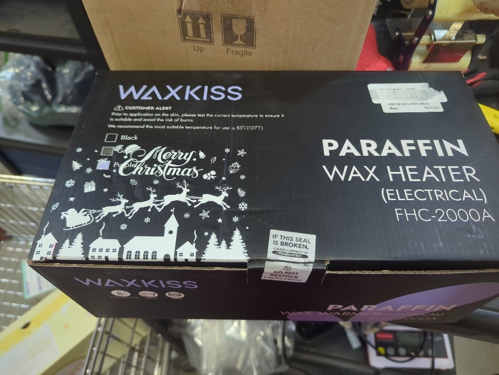 Small Paraffin Wax Machine for Hands - Small Size Hand Wax Paraffin Machine 2000ml With 3 packs of Paraffin Wax Kit Digital Display Screen for Paraffin Bath