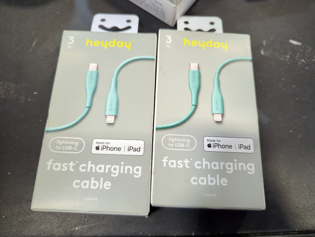 2Pack Lightning to USB-C Round Cable - heyday™ Spring Teal