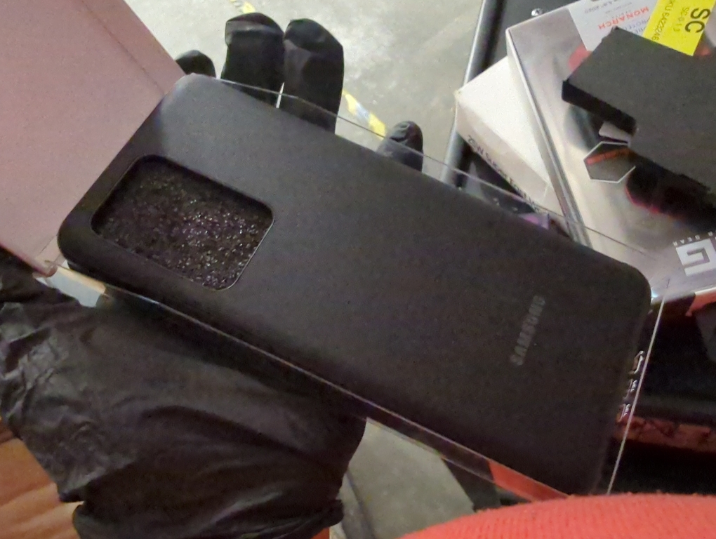 Samsung LED Wallet Cover EF-NG988 - Flip cover for cell phone - black - for Galaxy S20 Ultra, S20 Ultra 5G