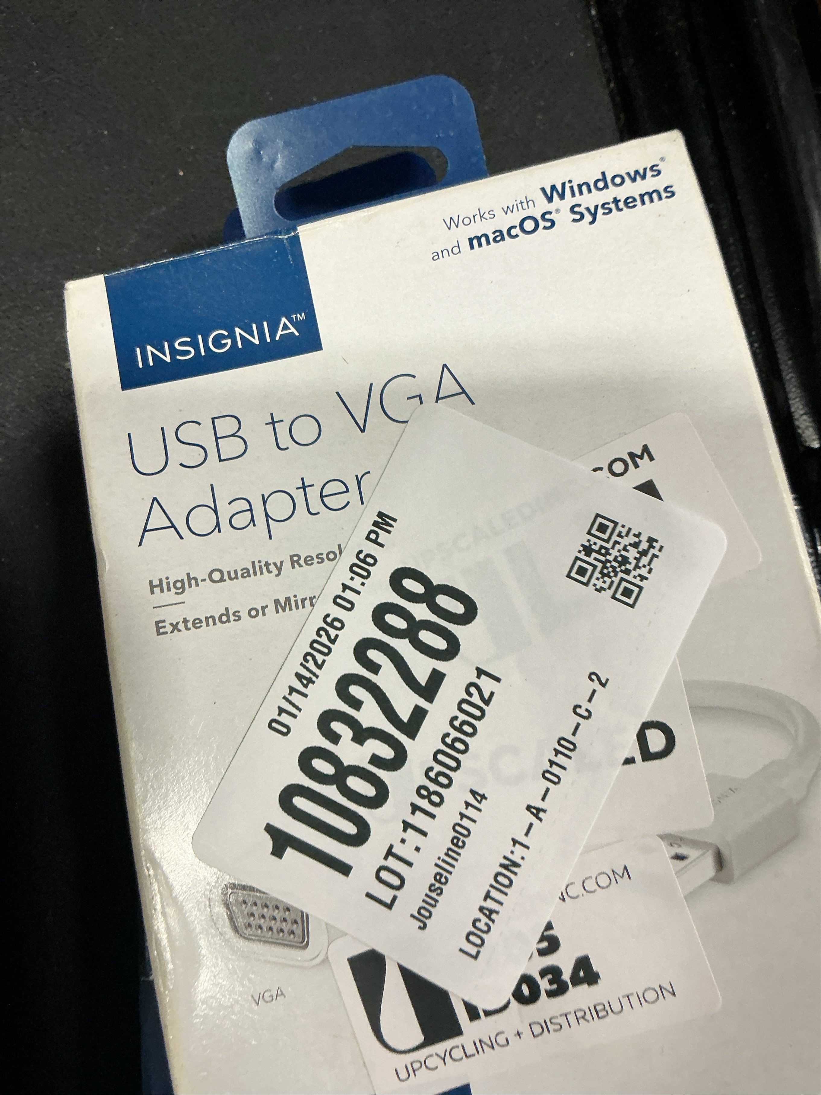 INSIGNIA USB to VGA Adapter - Model: NS-PCA3V