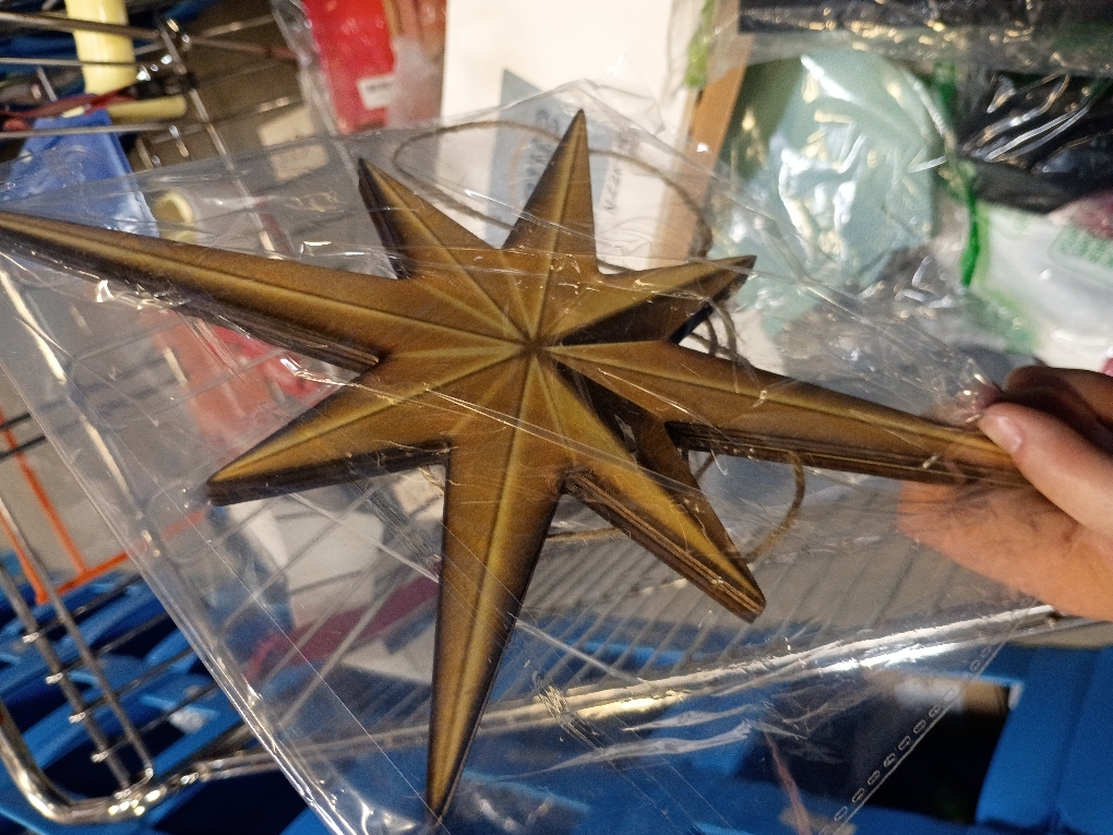 Shudyear 2 Pack Starburst Wall Decor Set, Retro Mid Century Modern Star Wall Art, Gold/Black Plastic Celestial Wall Sculptures for Living Room, Bedroom, Apartment Decor (Gold)
