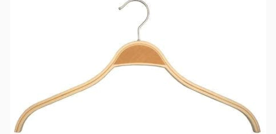 5PCS Wooden Clothes Hanger Non-Slip Premium Wood Coat Hanger Solid Wood Coat Hanger Suit Hanger with 360 Degree Rotating Hook for Shirts Coats Jackets Trousers and Pants Hanger