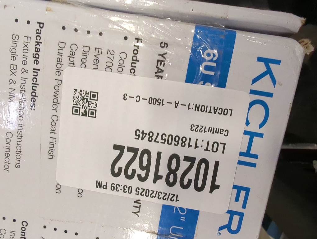 Kichler 6U Series 22 120V LED Under Cabinet Light in White, 2700K, (22 L x 4.25 W x 1 H), 6UCSK22WHT