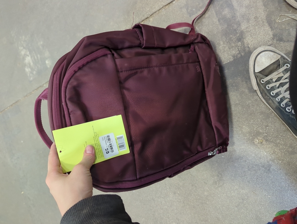 All in motion 14L Faux Neoprene Backpack - Burgundy
