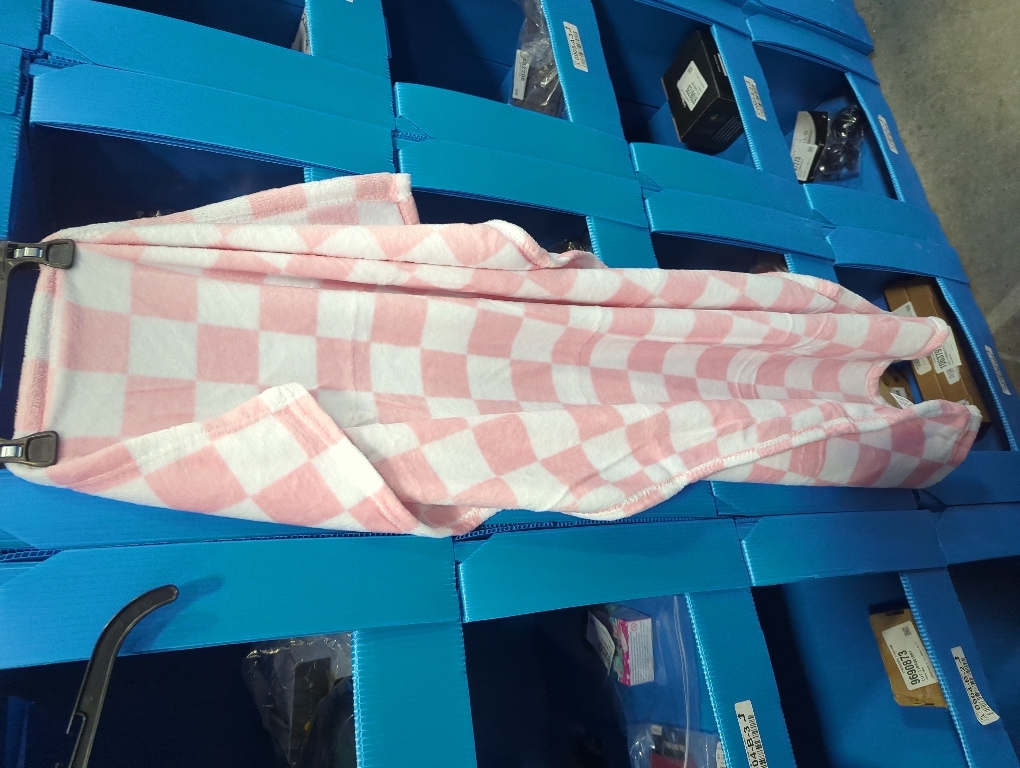 Yurhap Checkered Baby Blanket for Girls Pink Fleece Baby Blankets for Girls Boys, Warmer Comfort Lightweight Bed Blanket for Toddlers Infants or Newborn, Small, Pink