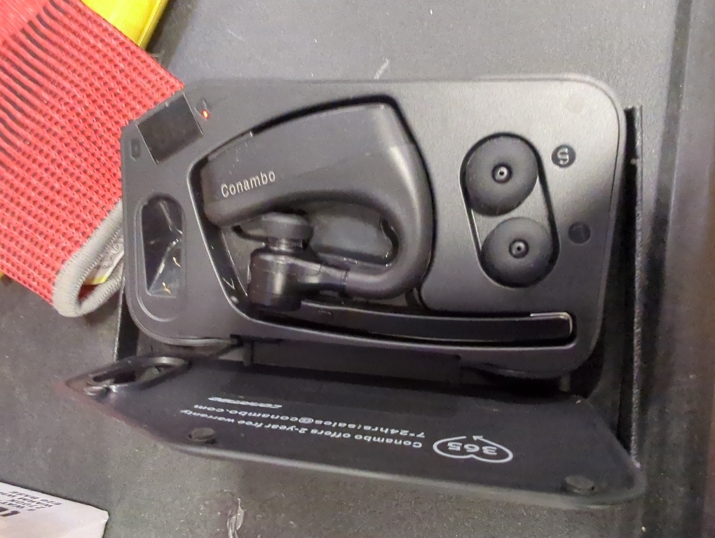 Conambo Bluetooth Headset 5.2 with CVC8.0 Dual Mic Noise Cancelling Bluetooth Earpiece 16Hrs Talktime Wireless Headset for Truck Driver iPhone Android Cell Phones