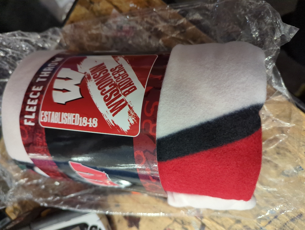 NCAA Wisconsin Badgers 50 X 60 Fleece Throw