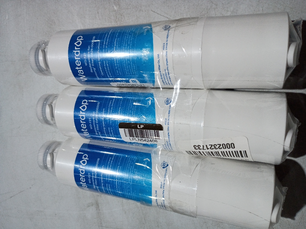 Waterdrop WD-F27 Replacement for Samsung® Refrigerator Water Filter HAF-CIN/EXP, DA29-00020B, HAF-CIN, RF28HMEDBSR, RF263BEAESR, RS25J500DSR, RF263TEAESG, HDX FMS-2, DA97-08006A-1, 3 Pack