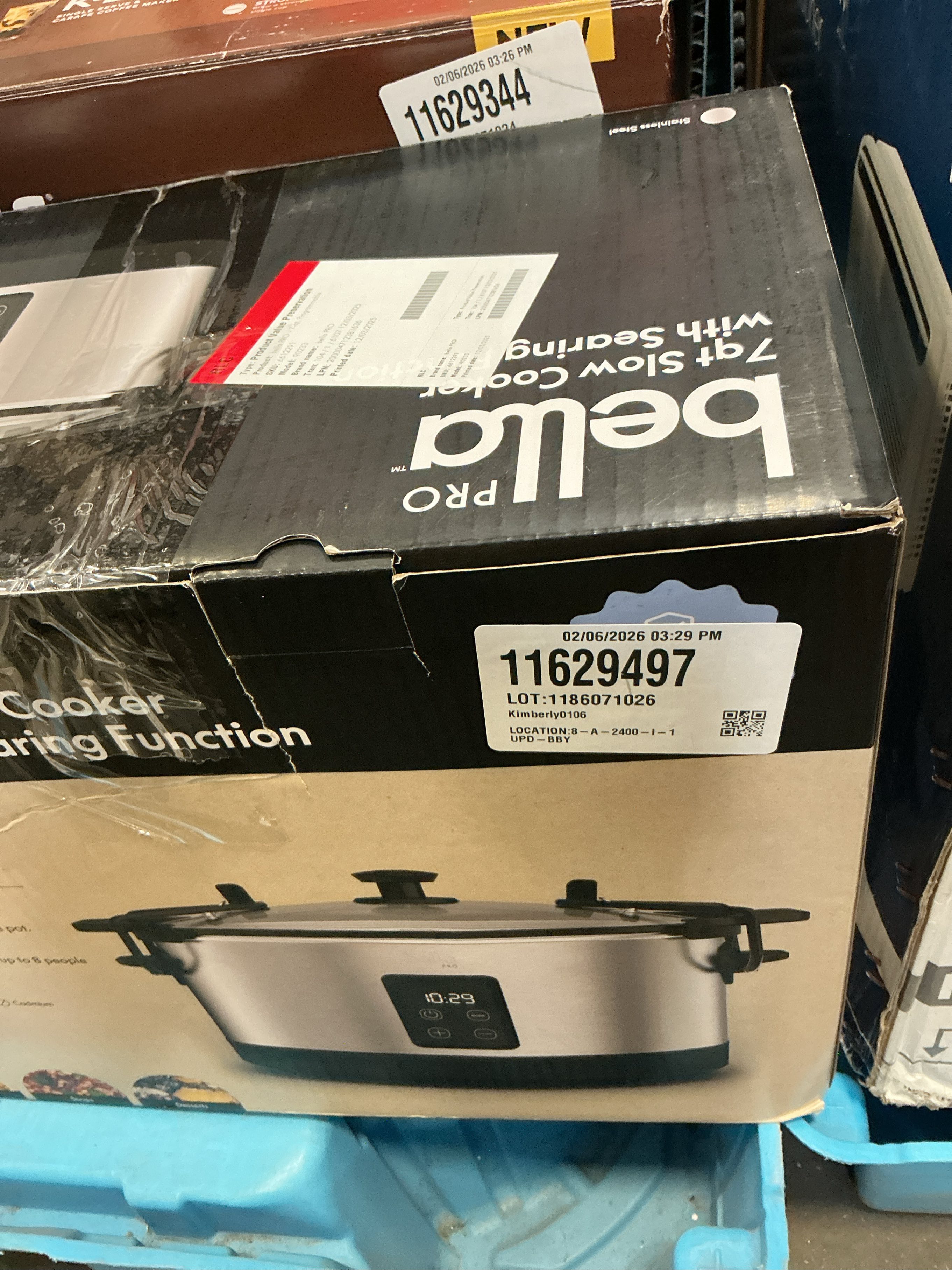 Bella PRO - 7-qt. Programmable Slow Cooker with Searing Function - Stainless Steel