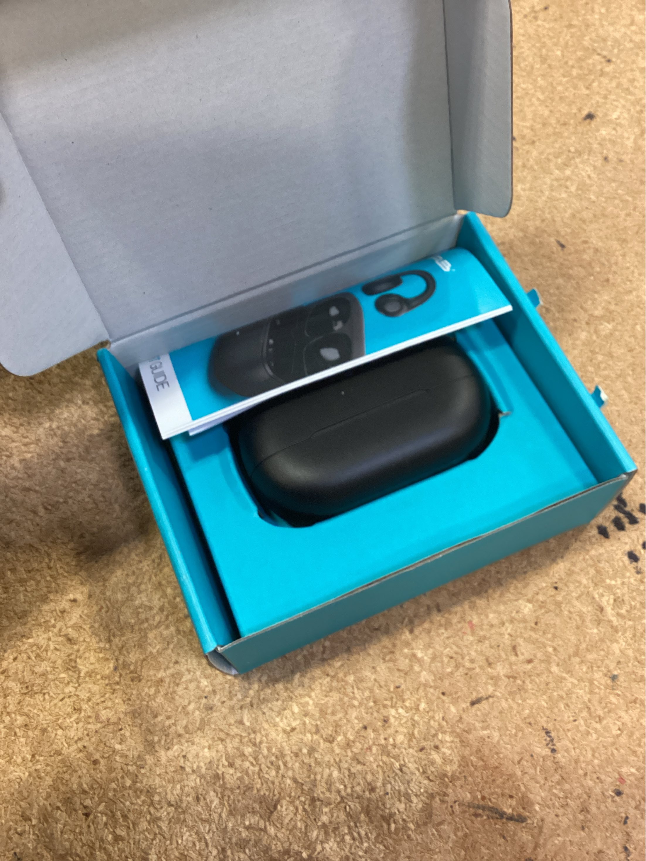 JLab Flex Open Earbuds, Black, Open-Ear Clip Design, 21  Hr Playtime, IPX4, Multipoint, Clear Calls, Fast Pair