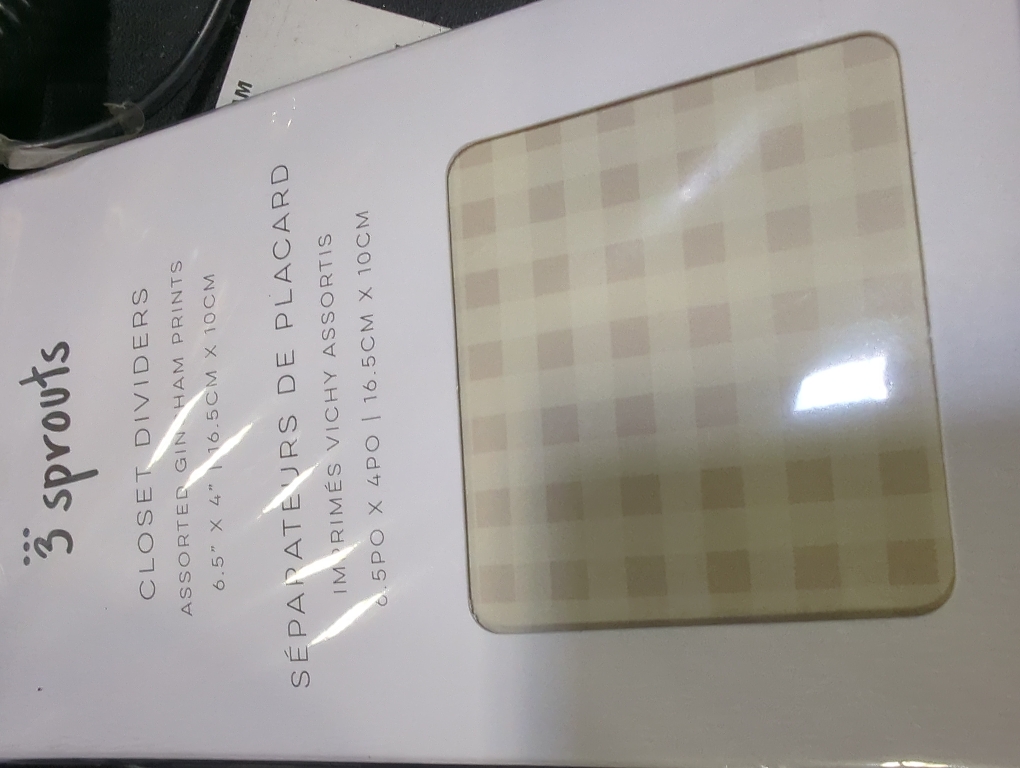 3 Sprouts Baby Closet Dividers (newborn to 24 months) - Gingham