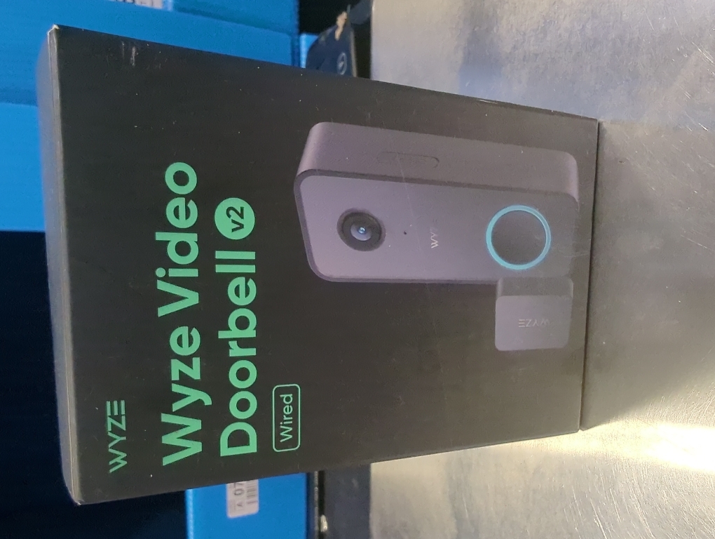 WYZE Wired Doorbell Camera v2(existing doorbell Wiring Required), 2K Security Video Doorbell, Color Night Vision, 2-Way Audio, Package Monitor, Works with Alexa & Google Assistant. Free Expert Setup