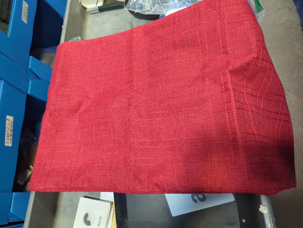 Kevin Textile Outdoor Waterproof 14”x36” Lumbar Pillow Cover 1 Pack, Red