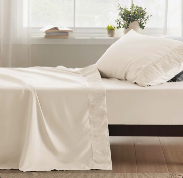 Bedsure Polyester Microfiber Sheet Set Hotel Luxury Sheets, Easy Care Cooling Bed Sheet Set