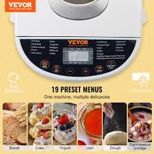 Gluten Free Bread Setting VEVOR 19-in-1 Bread Maker Machine ...