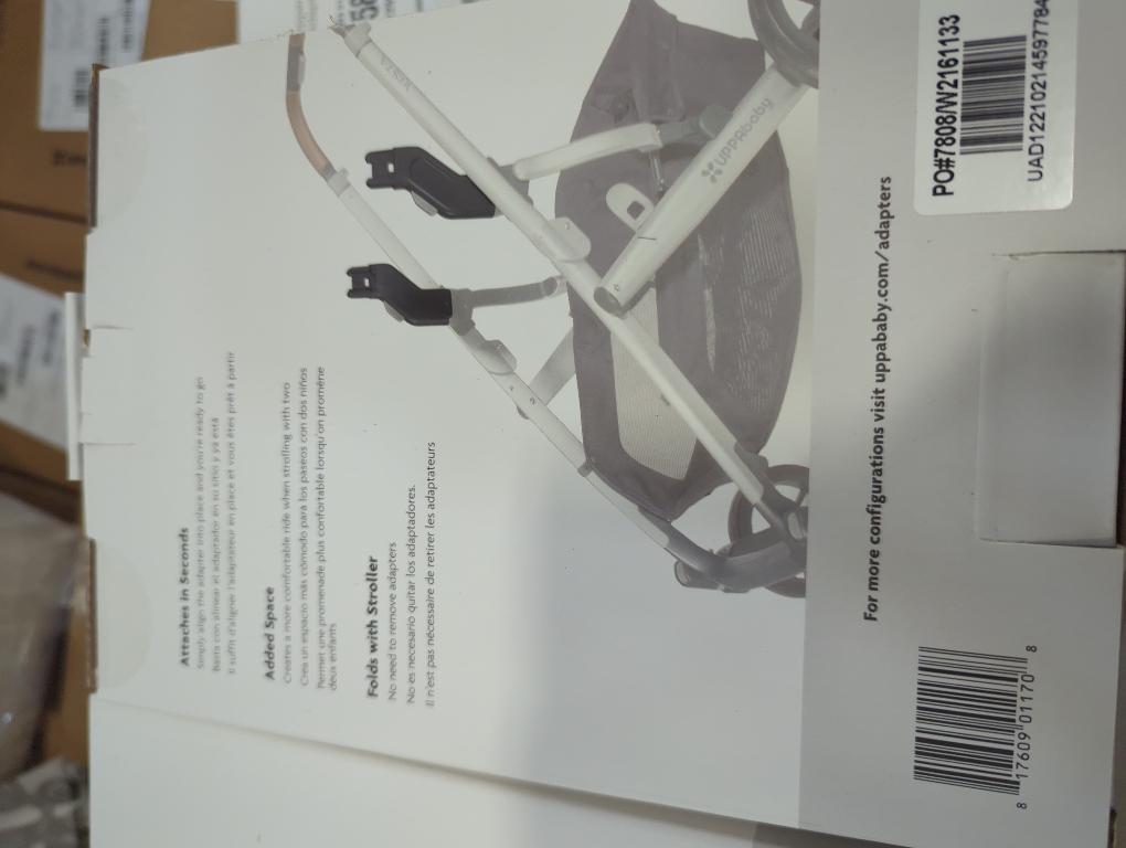 UPPAbaby Upper Adapter for Vista, Vista V2, and Vista V3 Strollers/ Compatible with Bassinet, Toddler Seat, Aria, Mesa V2, or Mesa Max Infant Car Seats / Quick   Secure Attachment / 1 Set
