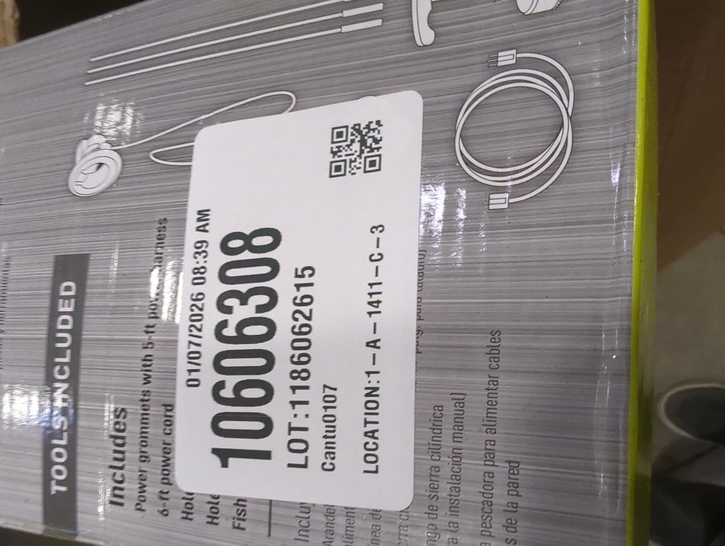 Legrand - Wiremold in-Wall Flat Screen TV Power and Cable Concealment Grommet Kit - White