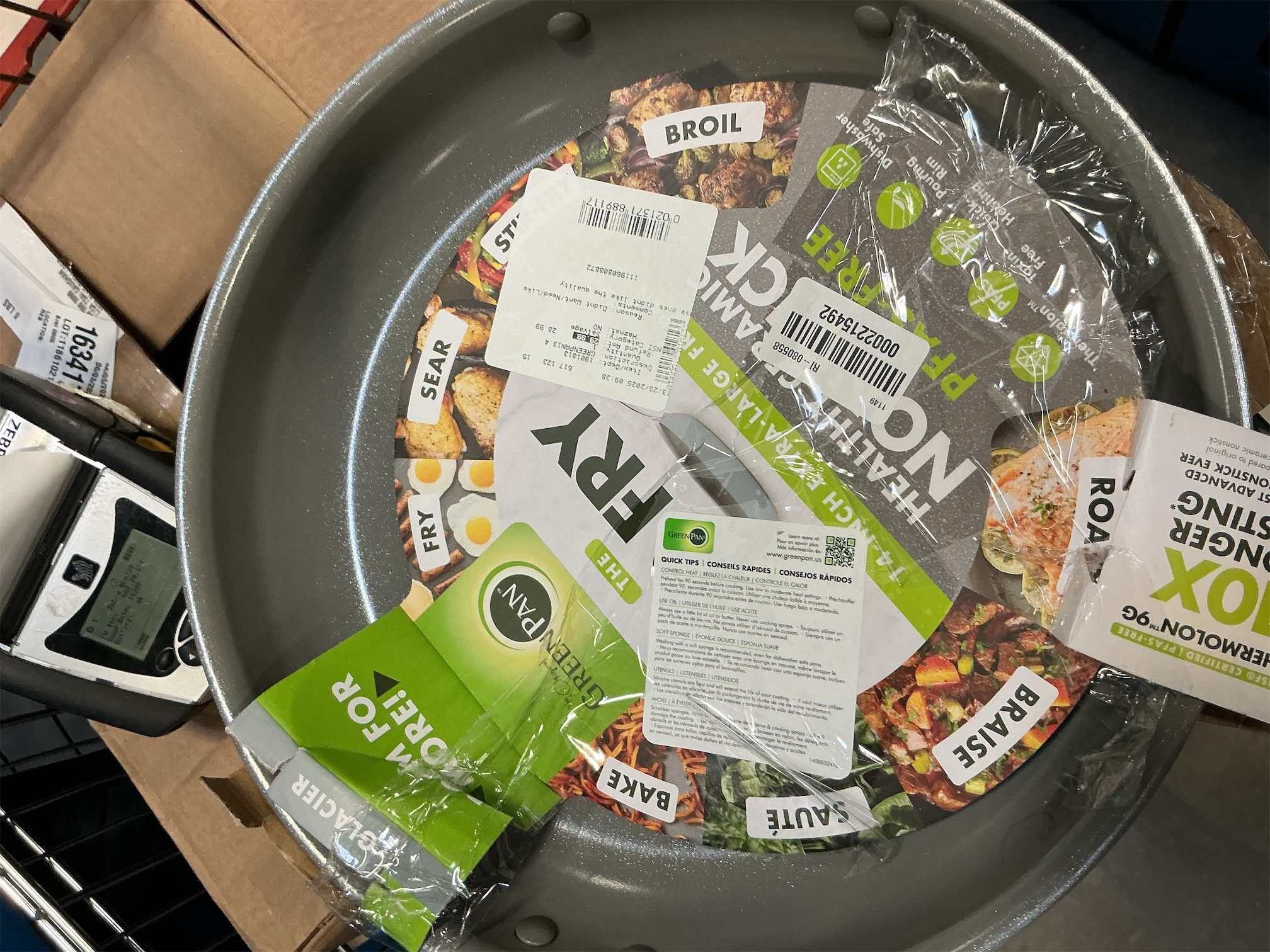 GreenPan The Big Fry 14 Frypan (tan)