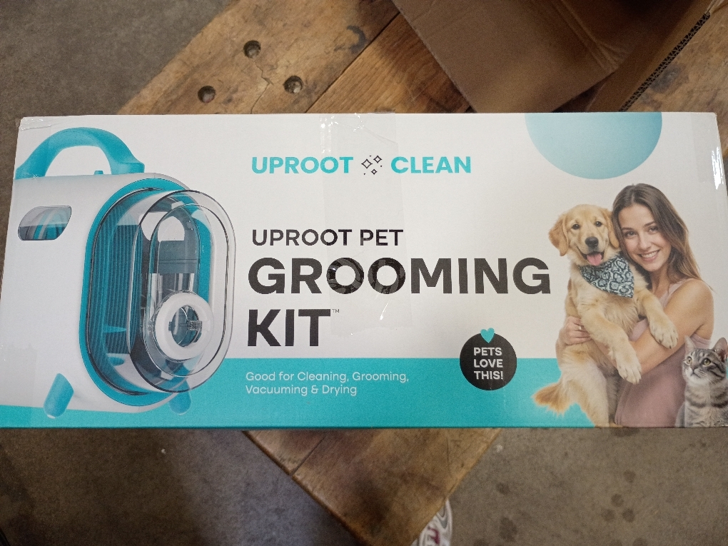 Uproot Clean Pet Grooming Vacuum for Dogs & Cats: 7-in-1, Quiet & Mess-Free | Pet Hair Vacuum with 7 Tools - Brush, Deshed, Detangle, Trim, Clean & Dry. Low-Noise Cat & Dog Grooming Kit for Shedding
