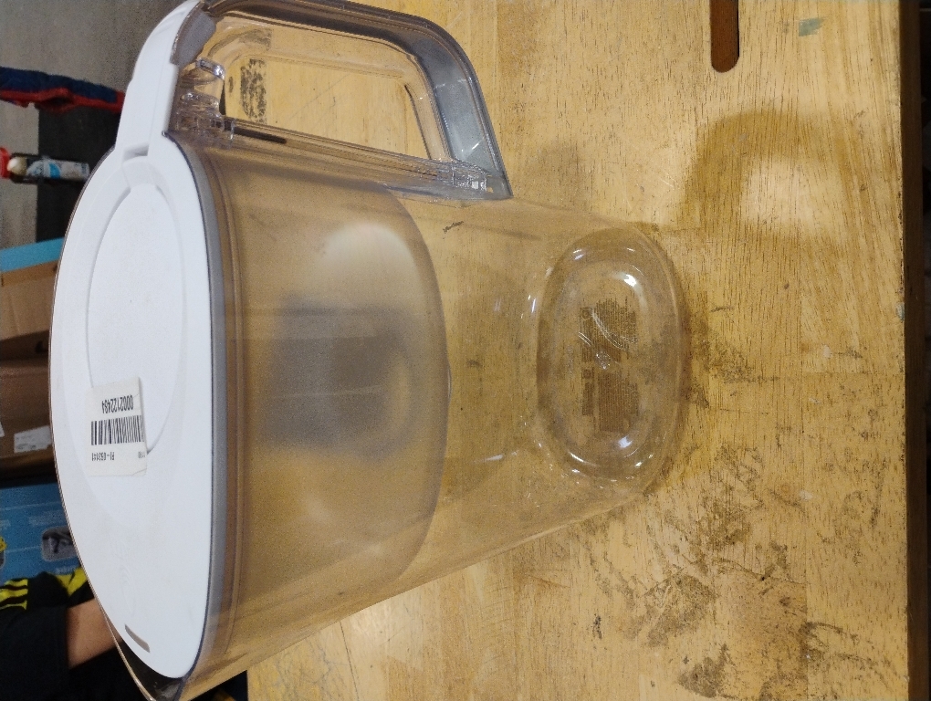 AQUAPHOR 5 Cup Compact Water Filter Pitcher with 1 x B15 Filter | Reduces Chlorine & Heavy Metals | Fast Flow Water Filtration | BPA-Free & Dishwasher Safe | Improved & Filtered Water (White)‼️light dirt and incomplete‼️
