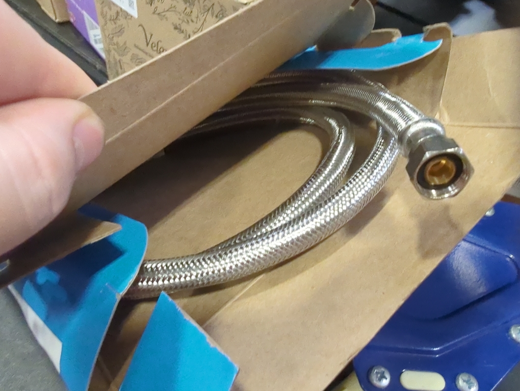 Smart Choice - Stainless-Steel Refrigerator Waterline Kit Required for Hook-Up - Silver