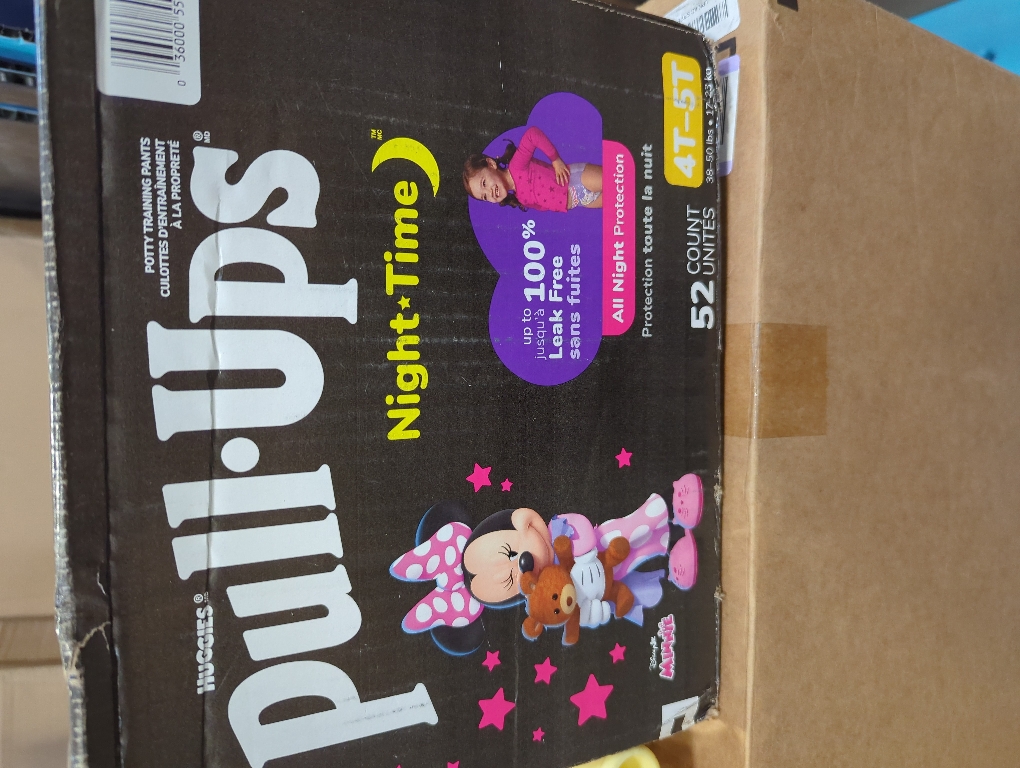 Pull-Ups Girls' Night-Time Potty Training Pants, 4T-5T (38-50 lbs), 52 Ct (Select for More)