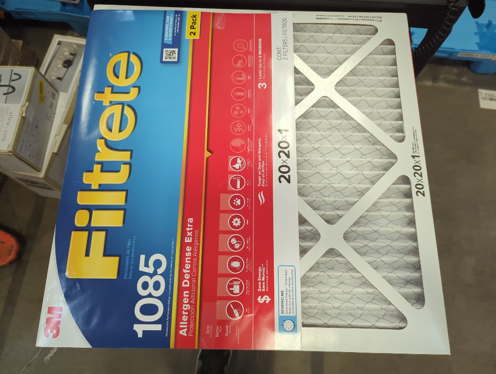 Filtrete 20-in x 20-in x 1-in 1085 MPR Allergen Defense Extra 2-Pack Electrostatic Pleated Air Filter