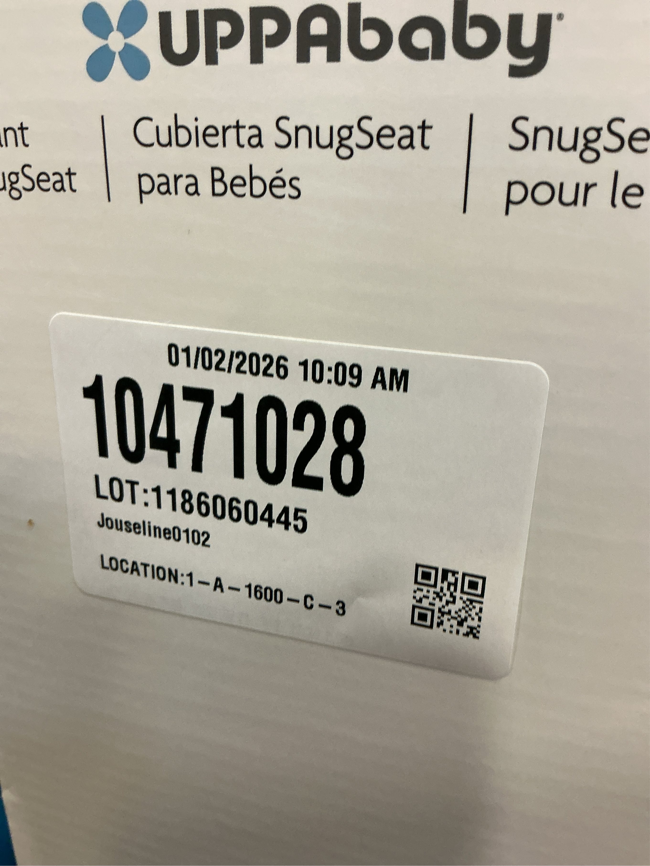 UPPAbaby® SnugSeat Infant Stroller Insert in Grey