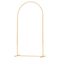 VEVOR Arch Backdrop Stand, 7.2 x 4 ft, Stable Structure, Easy Assembly, 1 Piece Gold Metal Arch Backdrop Stand for Wedding, Birthday Party, Graduation, Holiday Celebration, and Ceremony Decoration