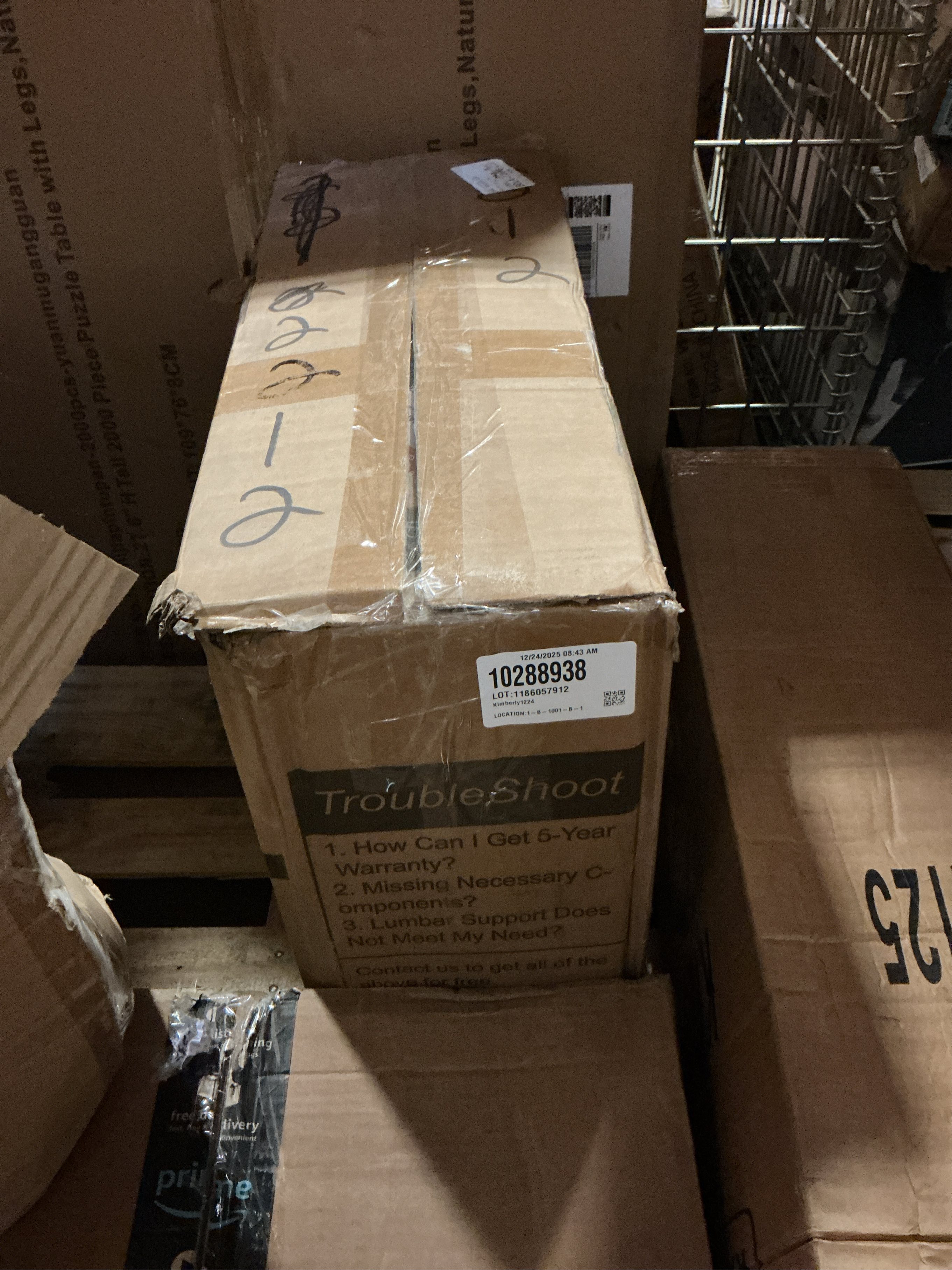 Mimoglad Ergonomic Office Chair - BIFMA Certified, Flip-up Armrests Adjustable Lumbar Support - Space-Saving Task Chair for Business/Team Office & Home (